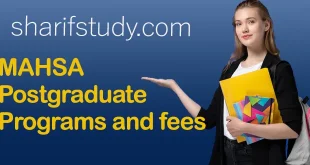 MAHSA Postgraduate Programs and fees 2022-2023