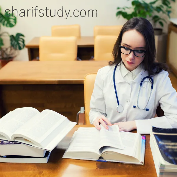 Medcial student studying at USM Medical Library Malaysia