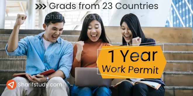 One year work permit Visa to Graduates