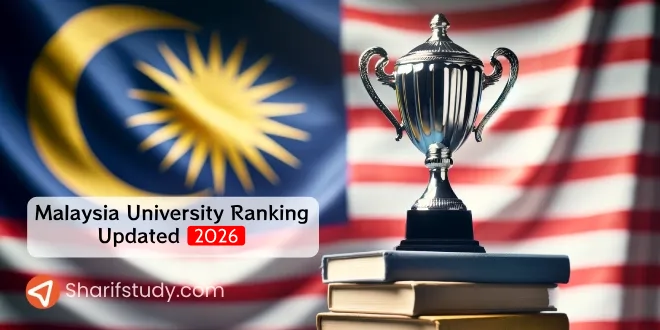 Malaysia University Ranking showed by Malaysia flag and medal